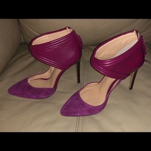 Brand New Purple Joes Open Toe Heels!